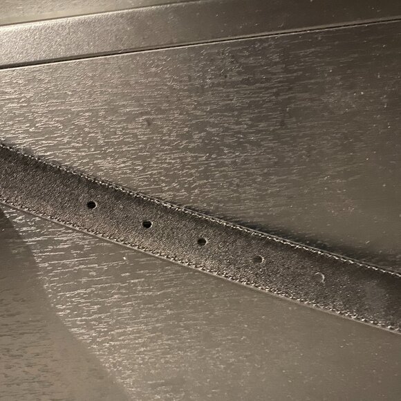 Celine Black Leather Belt with Gold Buckle - Picture 4 of 5